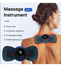 Neck Massager LCD Display EMS Electric Cervical Massage Patch