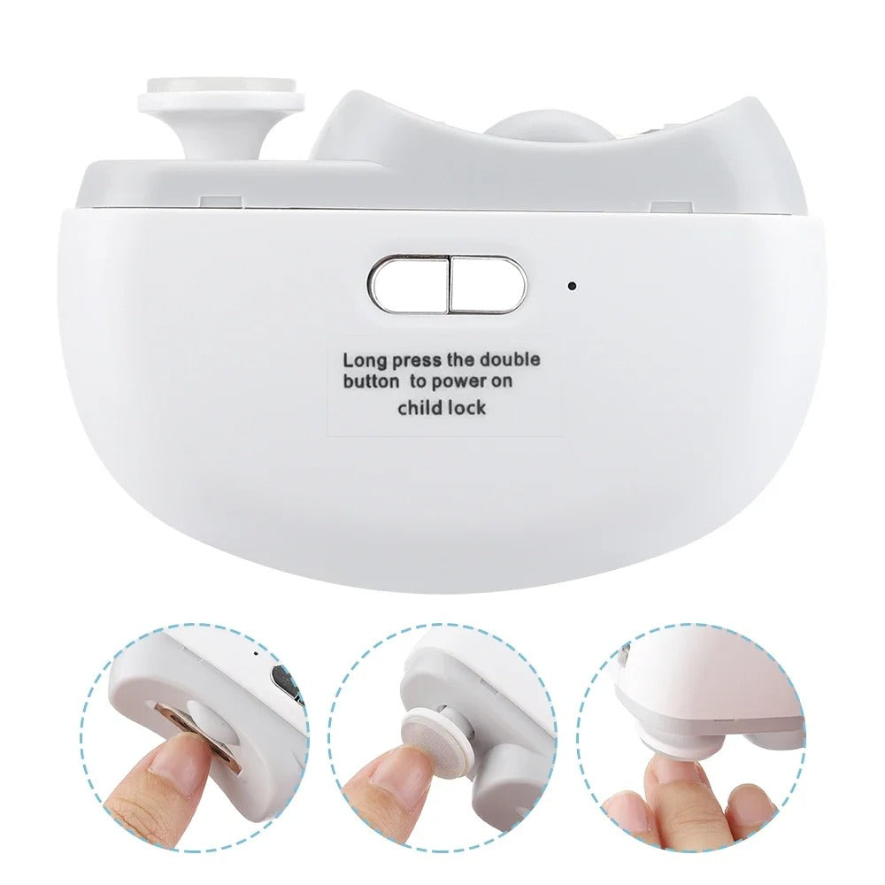 Electric Nail Clipper Grinding and Polishing 2 in 1 Multifunctional Portable Automatic Nail Grinder Electric Manicure Tool