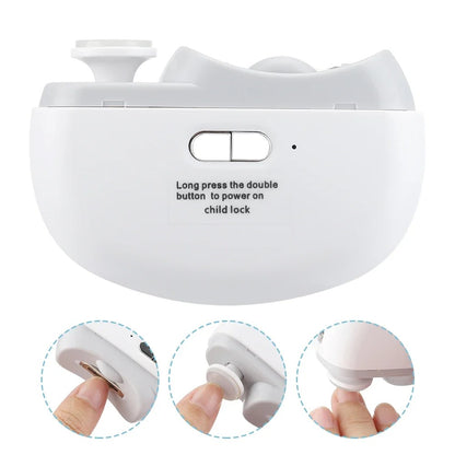 Electric Nail Clipper Grinding and Polishing 2 in 1 Multifunctional Portable Automatic Nail Grinder Electric Manicure Tool